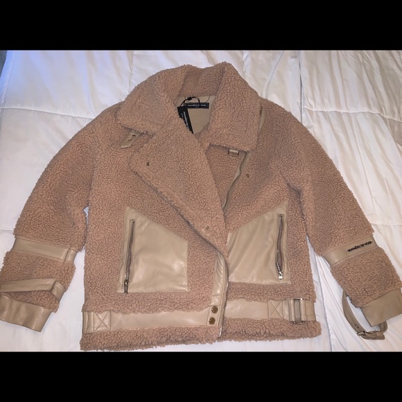 Vegan Leather fur jacket - Picture 3 of 7